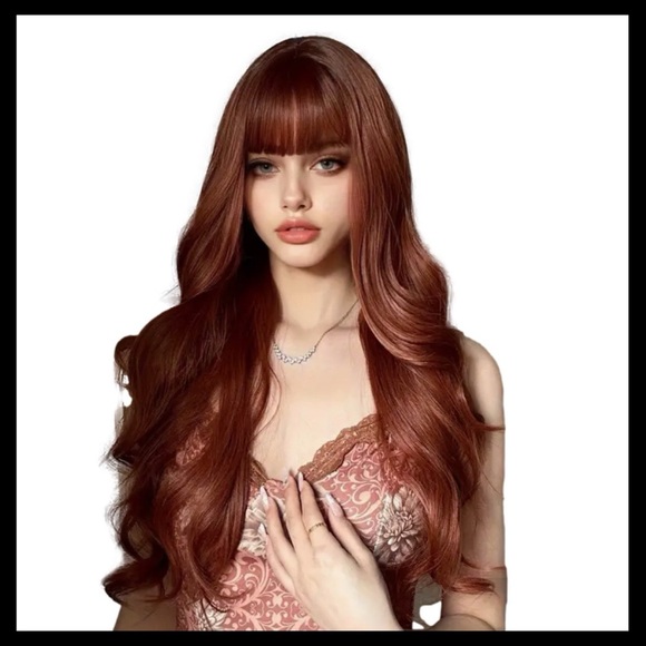 LUXURIOUS HAIR 26” Inches Synthetic Wig Color: Cinnamon - Picture 2 of 8